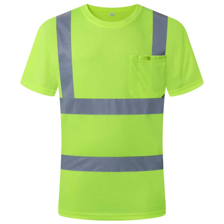 JKSafety Hi-Vis Reflective Safety Shirt Short Sleeve, Crew Neck (JKT077-C2)