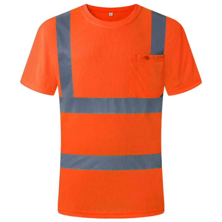 JKSafety Hi-Vis Reflective Safety Shirt Short Sleeve, Crew Neck (JKT077-C2)