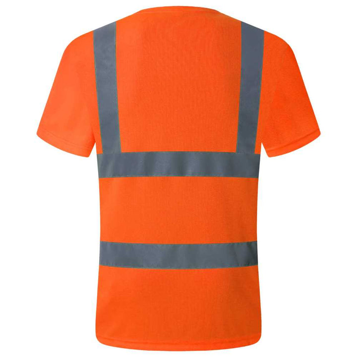 JKSafety Hi-Vis Reflective Safety Shirt Short Sleeve, Crew Neck (JKT077-C2)