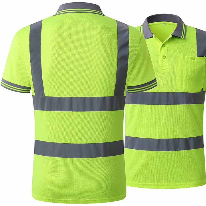 JKSafety Hi-Vis Reflective Safety Polo Shirt Short Sleeve (JKP066-C2)