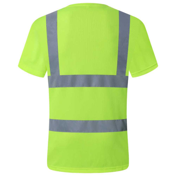 JKSafety Hi-Vis Reflective Safety Shirt Short Sleeve, Crew Neck (JKT077-C2)