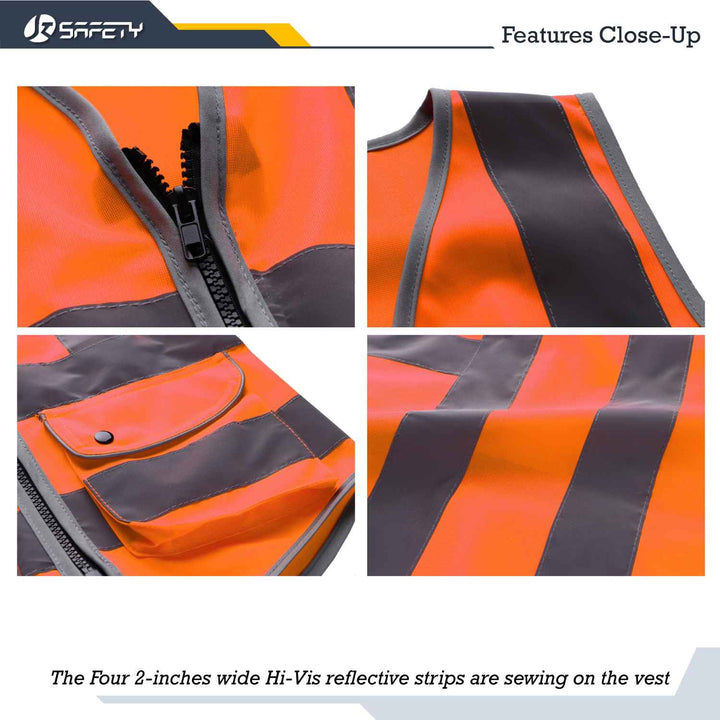 JKSafety Hi-Vis Reflective Safety Vest for Children (KID-Medium)