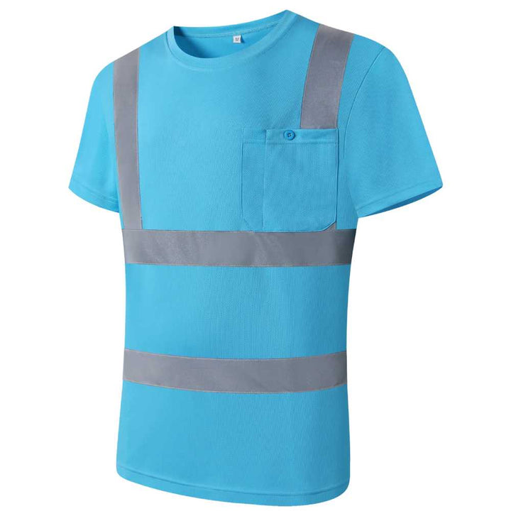 JKSafety Hi-Vis Reflective Safety Shirt Short Sleeve, Crew Neck (JKT077-EV)