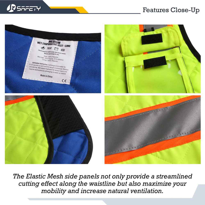 JKSafety Evaporative Cooling Hi-Vis Reflective Safety Vest (JKC129-C2)