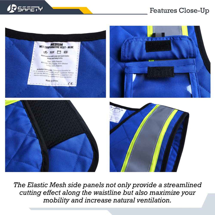 JKSafety Evaporative Cooling Hi-Vis Reflective Safety Vest (JKC129-EV)