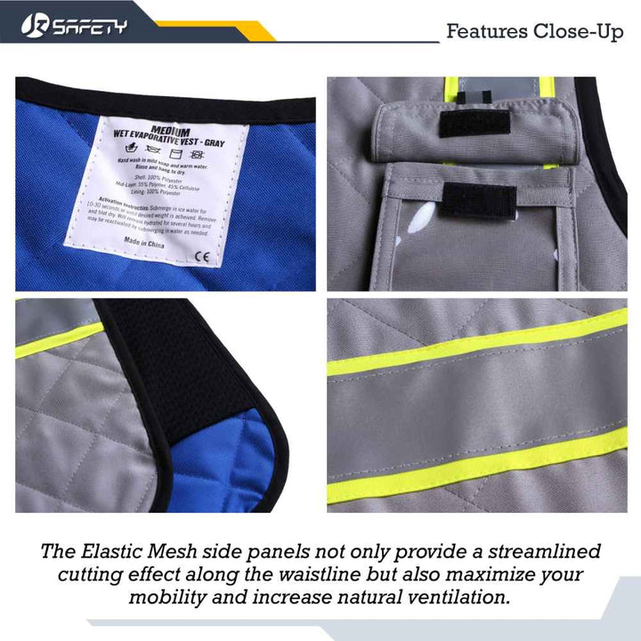 JKSafety Evaporative Cooling Hi-Vis Reflective Safety Vest (JKC129-EV)