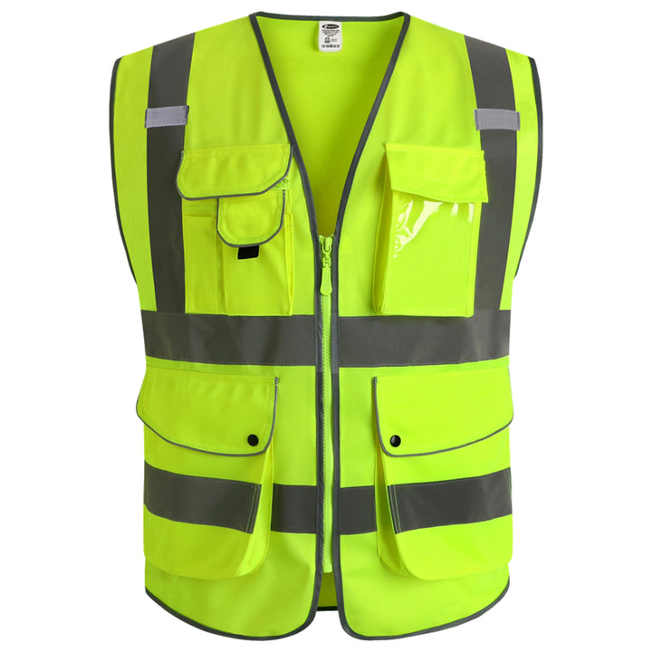 JKSafety 9 Pockets Hi-Vis Reflective Safety Vest (JK150-C2)