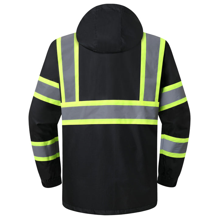 JKSafety Hi-Vis Rain Gear, Waterproof Reflective Rain Jacket and Pants (JKR117-EV)