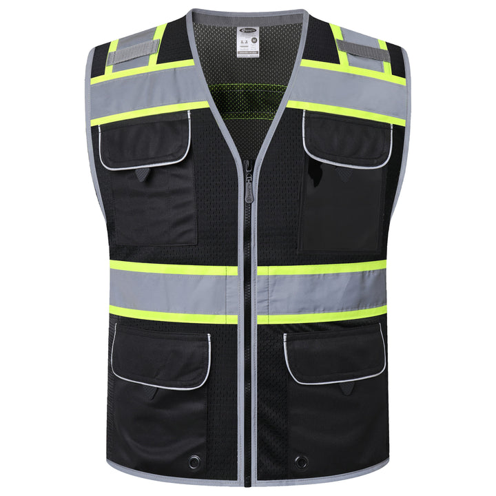 JKSafety 9 Pockets Mesh Hi-Vis Safety Vest (JK189)