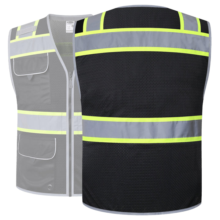 JKSafety 9 Pockets Mesh Hi-Vis Safety Vest (JK189)