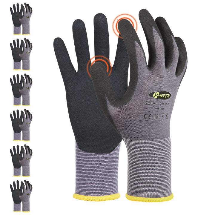 JKSafety Safety Utility Work Gloves, Multi-Pack (G229)